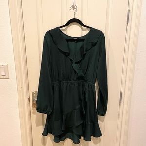 Dark Forest Green Express Mini Dress